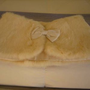 Rabbit Cape and Faux Hand Muff from 1960's